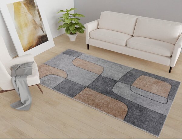 Sivi perivi tepih 80x150 cm – Vitaus