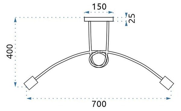 Lampa Paradise 5 Crna 392252