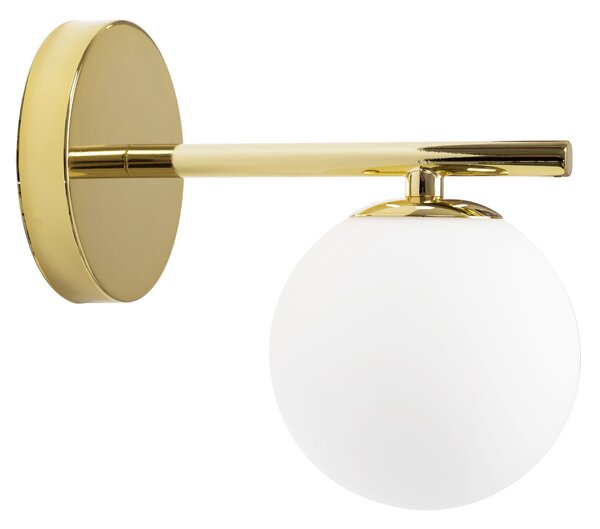 Zidna svjetiljka Staklena kugla Zlatna APP684-1W