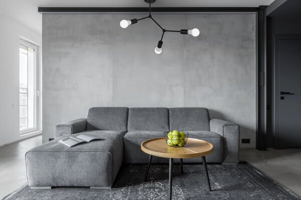 CLASSIC BLACK STROPNA SVJETILKA METAL LOFT APP736-3C crna