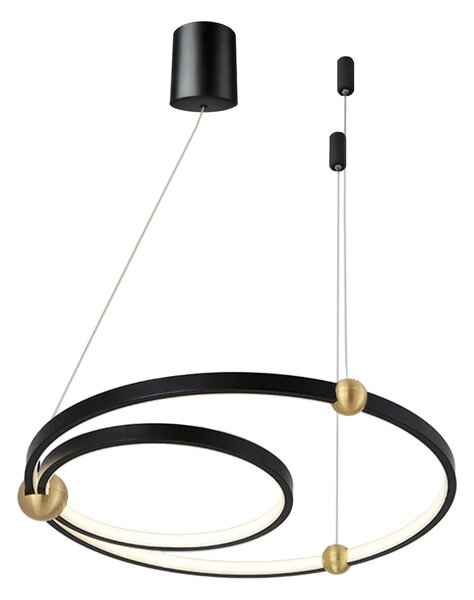 Black Ring led lampa + daljinski upravljač APP692-30-50