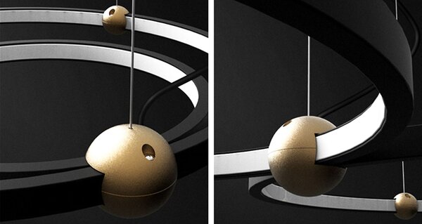 Black Ring led lampa + daljinski upravljač APP692-30-50