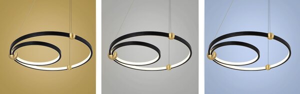 Black Ring led lampa + daljinski upravljač APP692-30-50