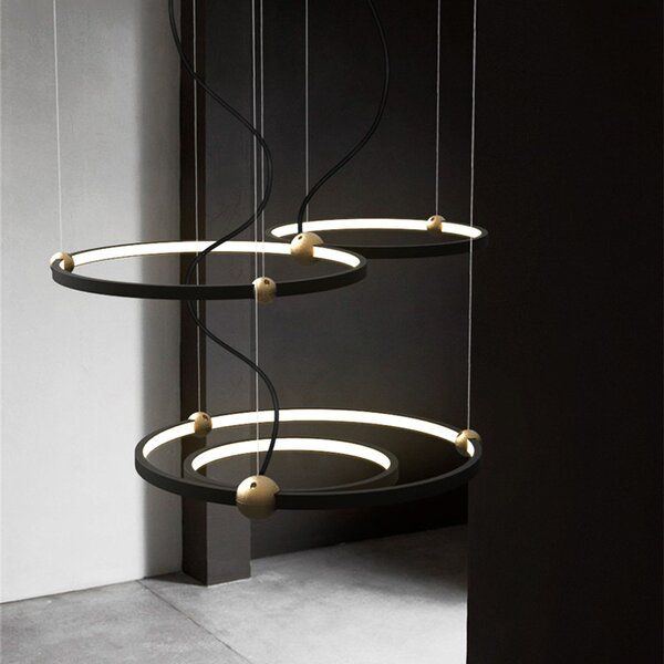 Black Ring led lampa + daljinski upravljač APP692-30-50