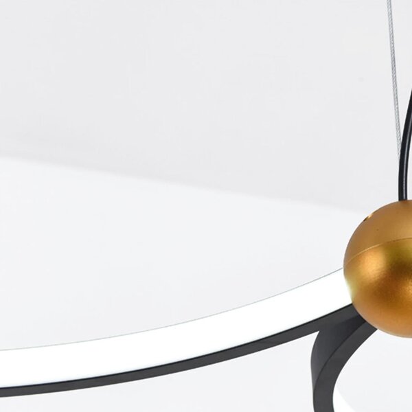 Black Ring 3 led lampa + APP752-30-40-50 daljinski upravljač