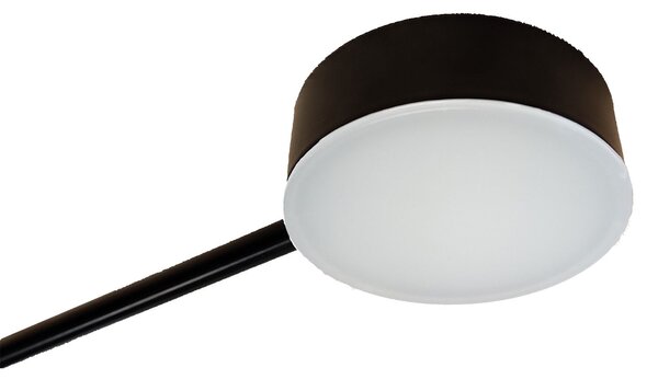 MODERNA STROPNA SVJETILKA CRNA 8-RUKA LED APP523-8C