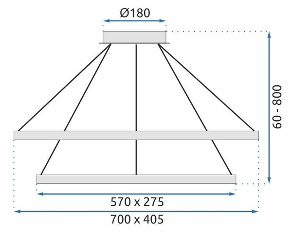 LED kristalna svjetiljka App771-3cp