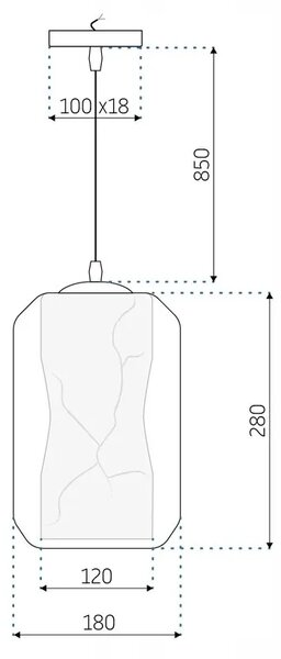 LED KUPAONSKA SVJETILJKA OKRUGLA CRNA 80CM APP850-1W