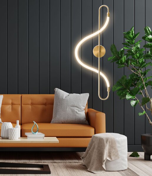 APP858-W Long Gold LED zidna svjetiljka