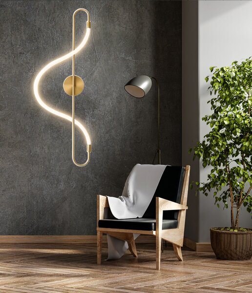 APP858-W Long Gold LED zidna svjetiljka