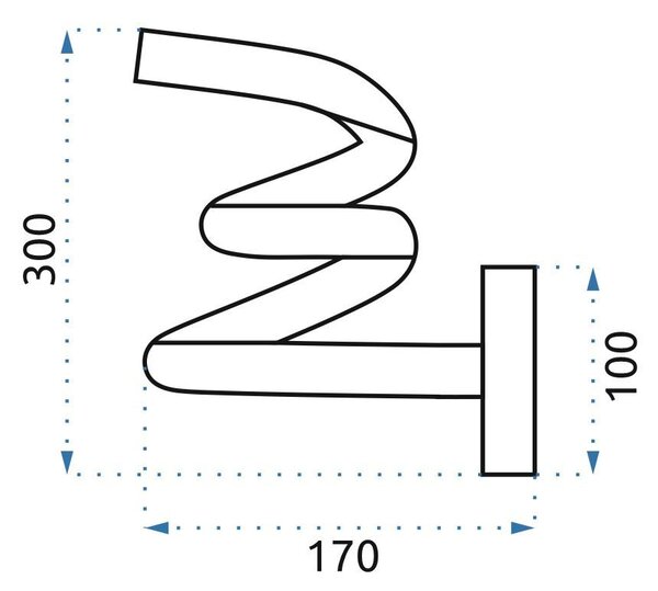 ZIDNA SVJETILJKA LED SPRING UP APP830-W ZLATNA