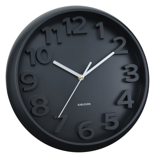 Zidni sat ø 33,5 cm Elevated Classic Numbers – Karlsson