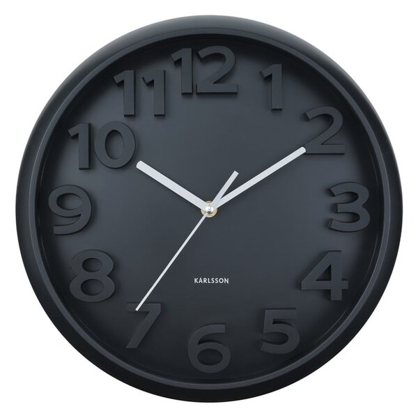 Zidni sat ø 33,5 cm Elevated Classic Numbers – Karlsson