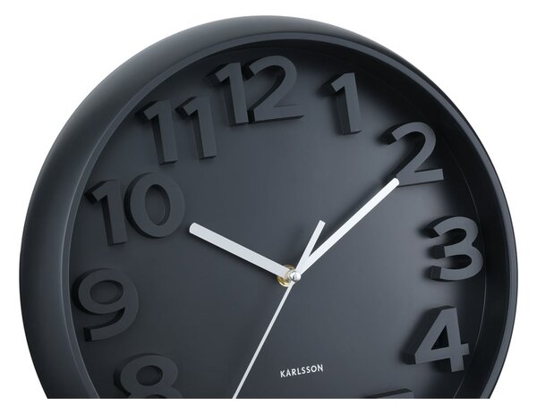 Zidni sat ø 33,5 cm Elevated Classic Numbers – Karlsson