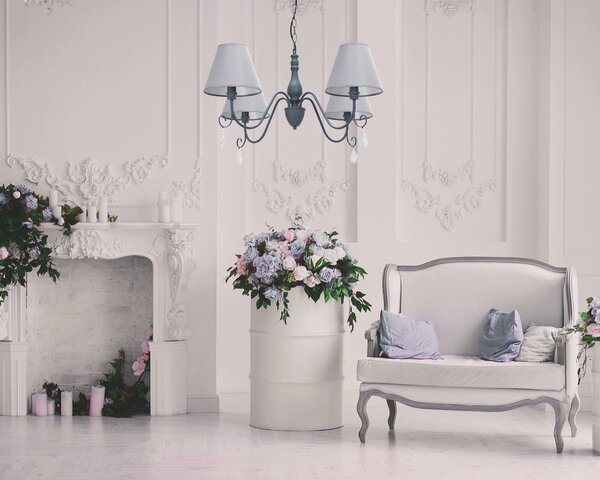 Viseća lampa s kristalima APP991-4CP