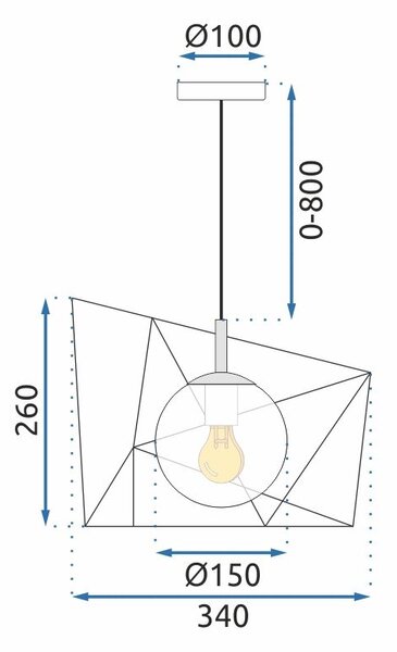 Viseća Lampa APP1022-1CP