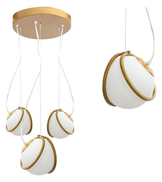 Lampa APP1088-1CP GOLD WHITE