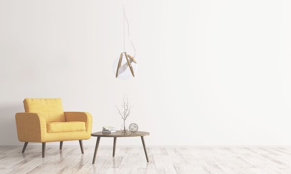 Lampa APP1088-1CP GOLD WHITE