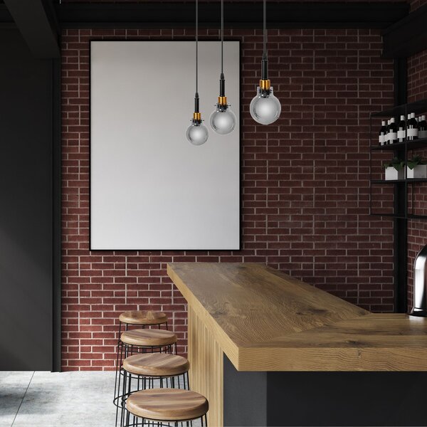 Lampa Viseća APP1124-1CP Black Gold