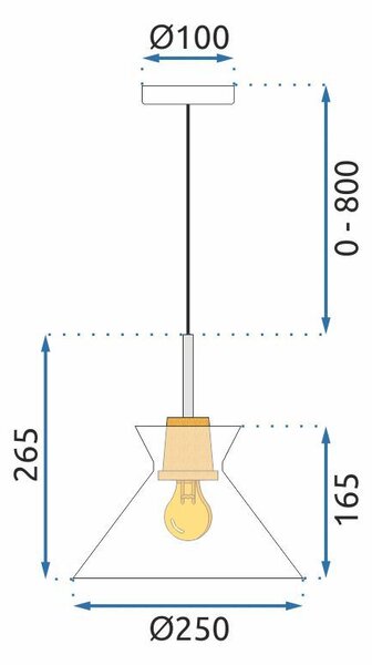 Lampa Viseća APP1183-1CP B