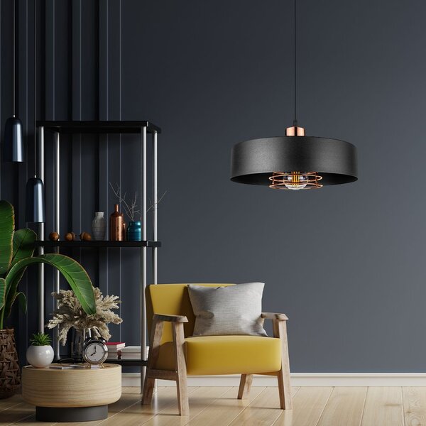 Lampa Viseća APP1246-1CP Black/Rose gold