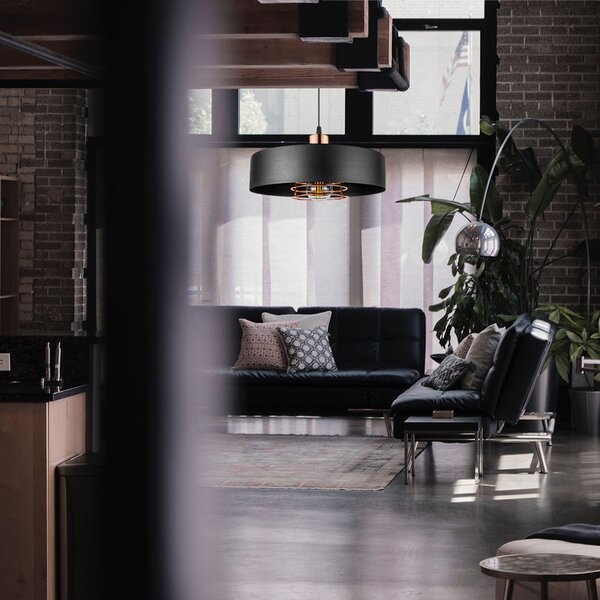 Lampa Viseća APP1246-1CP Black/Rose gold