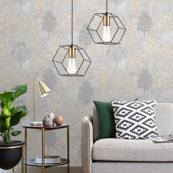 Lampa Viseća APP1131-1CP Black/gold