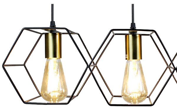 Lampa Viseća APP1133-5CP Black Gold
