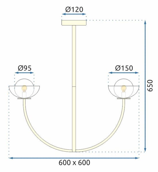 Stropni luster APP1200-CP