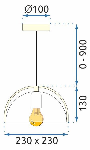 Stropni luster APP1216-1CP