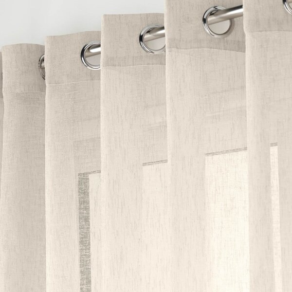 Prozirna zavjesa u prirodnoj boji 400x240 cm Carlin – douceur d'intérieur
