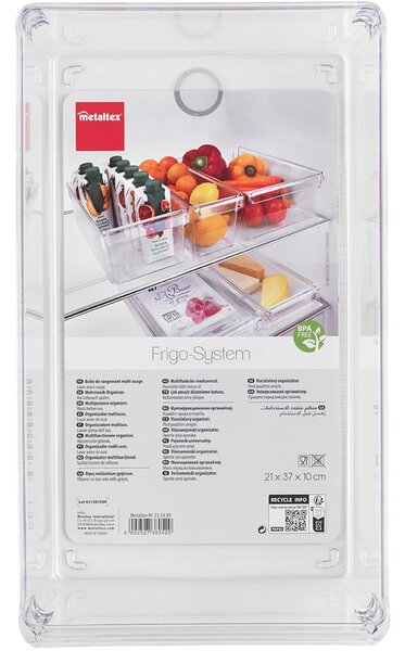 Plastičan organizator za hladnjak 37x20,5 cm – Metaltex