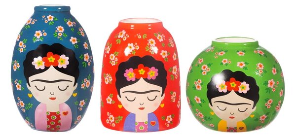 Keramičke vaze u setu 3 kom (visina 8 cm) Floral Frida – Sass & Belle