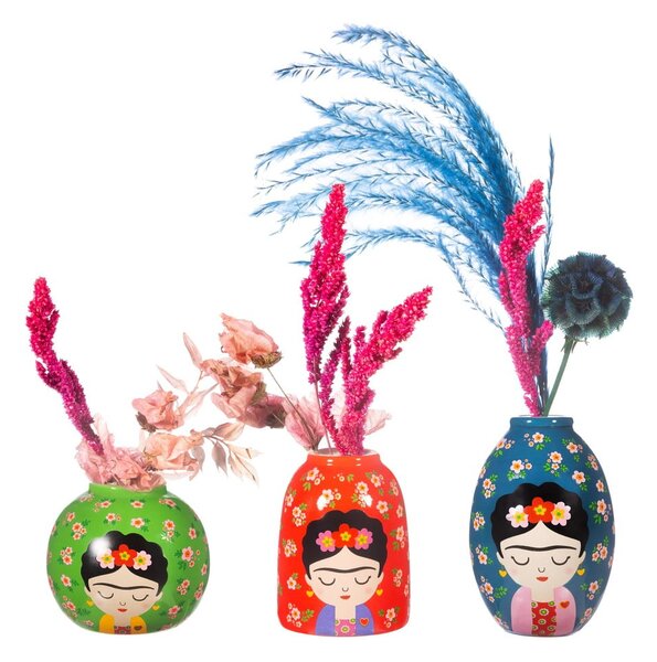 Keramičke vaze u setu 3 kom (visina 8 cm) Floral Frida – Sass & Belle