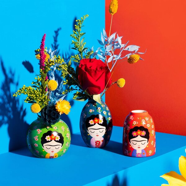 Keramičke vaze u setu 3 kom (visina 8 cm) Floral Frida – Sass & Belle