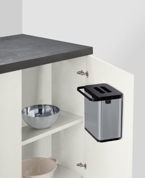 Kanta za bio otpad u mat srebrnoj boji 3 l Colin – Wenko
