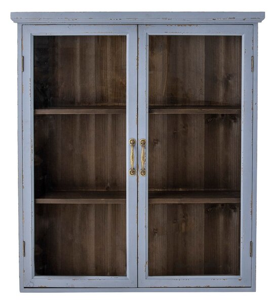 Plava viseća vitrina od masivne jele 81x91 cm Hazem – Bloomingville