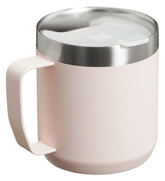 Svijetlo ružičasta termo šalica od nehrđajućeg čelika 350 ml Stay-Hot Camp Mug Rose Quartz – Stanley