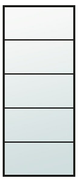 Diamond Doors Black Edition Staklena klizna vrata Lines (935 x 2.058 mm, Sigurnosno kaljeno staklo (ESG), Mliječno staklo)