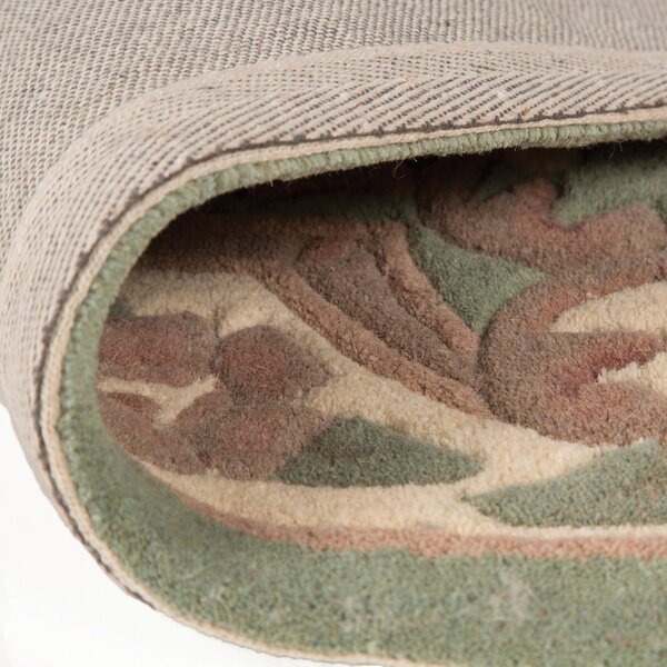 Zeleni vuneni tepih Flair Rugs Aubusson, 75 x 150 cm