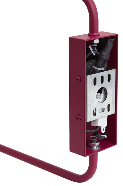 Lune Modern Adjustable 2-Light Wall Lamp - Purple with Gold Interior