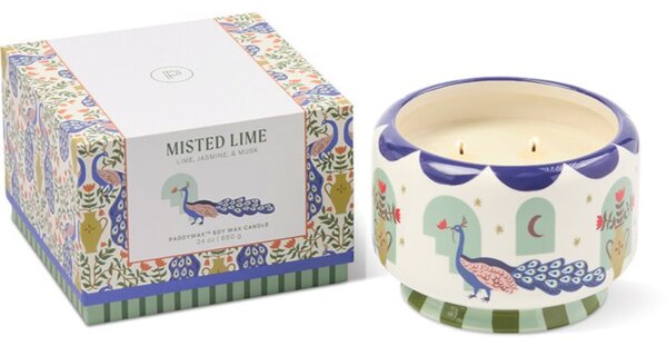 Paddywax A Dopo Peacock Blue mirisna svijeća od keramike 680 g