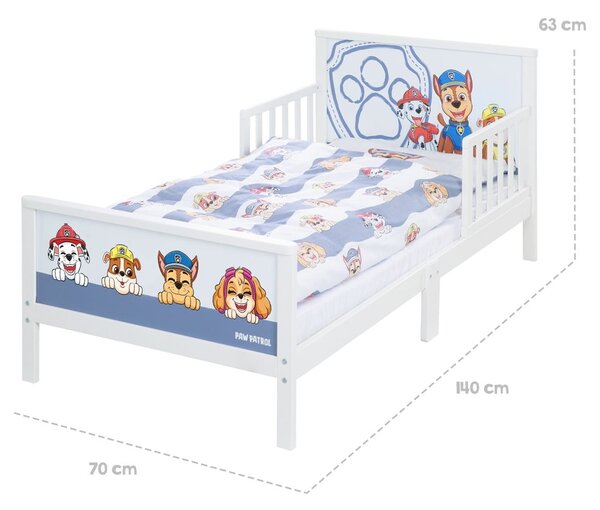 Bijeli/plavi dječji krevet 70x140 cm Paw Patrol – Roba