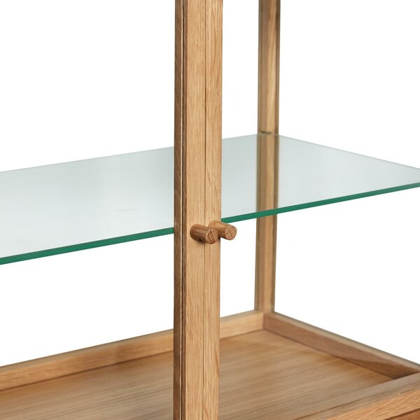 Vitrina u dekoru hrasta u prirodnoj boji 60x42x32 cm Poetic – Hübsch