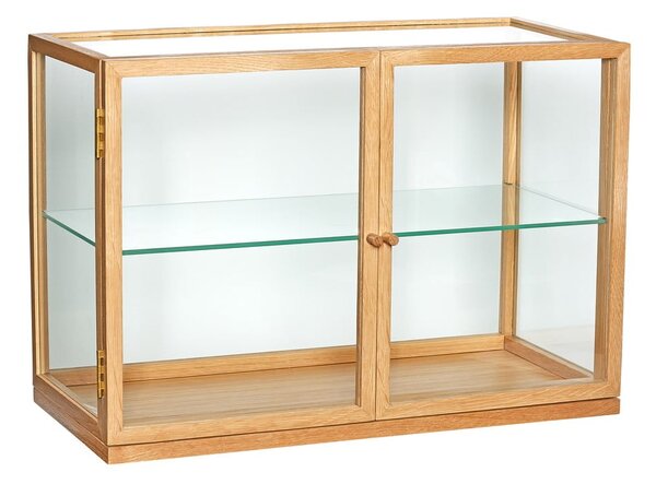 Vitrina u dekoru hrasta u prirodnoj boji 60x42x32 cm Poetic – Hübsch