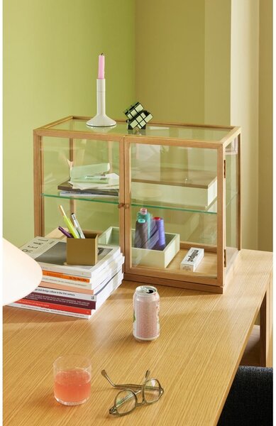 Vitrina u dekoru hrasta u prirodnoj boji 60x42x32 cm Poetic – Hübsch