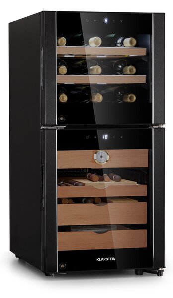 Klarstein El Dorado 89, humidor i hladnjak za vino, ekran osjetljiv na dodir, 89L, LED