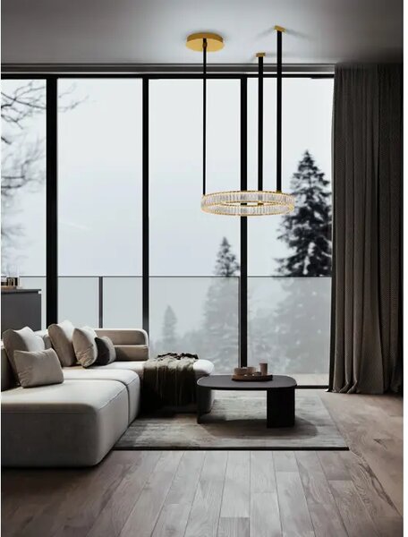 LAZURA LED LUSTER ZLATNA 74W IP20 3000K TRIAK PRIGUŠLJIVA NL9124111