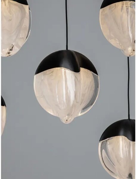ALICIA LED LUSTER 18X CRNI 90W IP20 3000K TRIAC DIMABILNI NL9124116