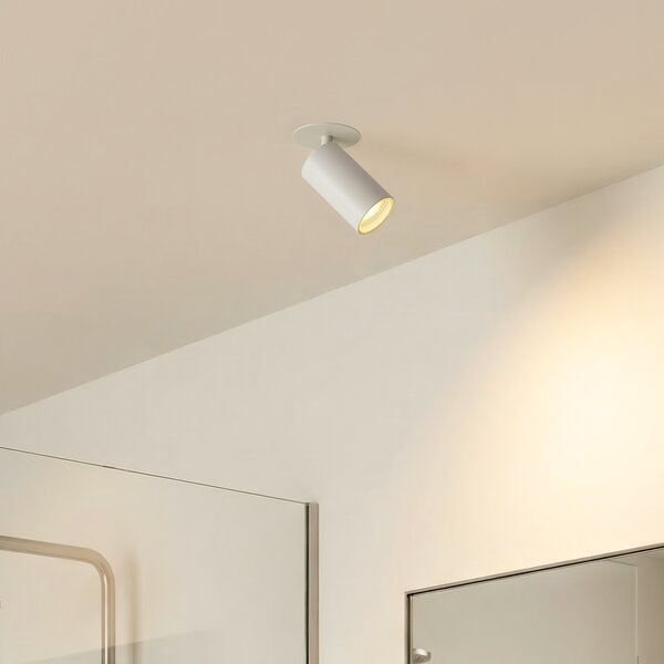 Moderna ugradbena reflektorska svjetiljka bijela GU10 50 mm IP44 - Chels